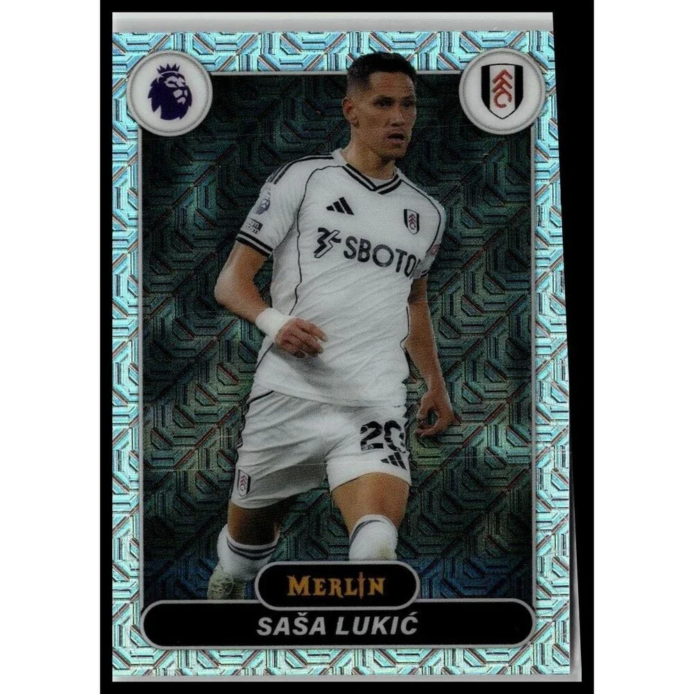 2026 Merlin Premier League Saša Lukić #100 Fulham Mojo Refractor